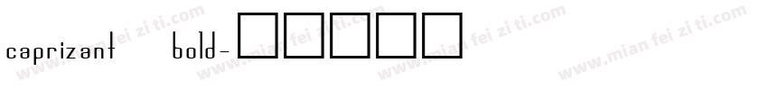 caprizant bold字体转换